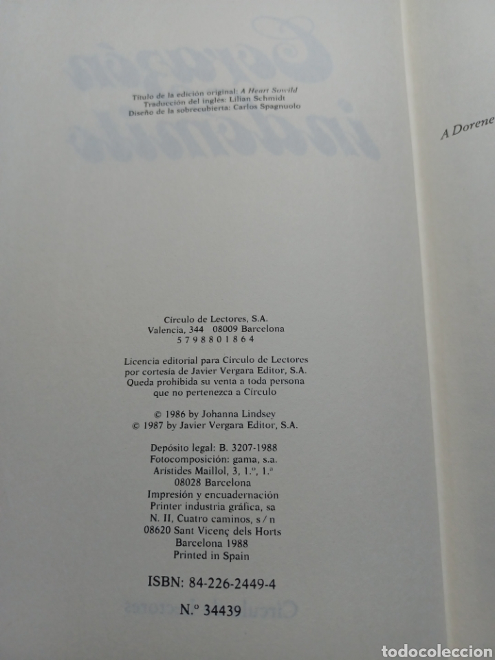 Libros: Barybook C17. Coraz&oacute;n indomit&oacute; Johanna Lindsey - Foto 4