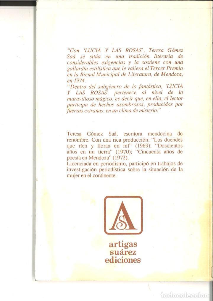 Libros: LUCIA Y LAS ROSAS. Teresa G&oacute;mez Saa - Foto 2