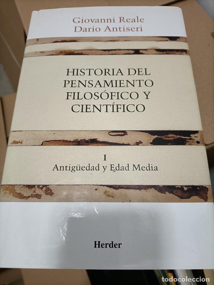 Libros: historia del pensamiento filosofico y cientifico antiguedad y edad media giovani reale
