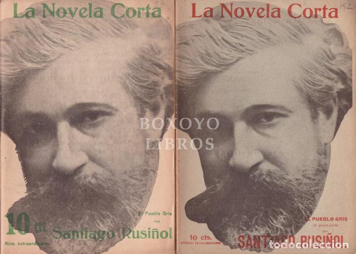 Libros: RUSI&Ntilde;OL, Santiago. El Pueblo Gris. Primera y Segunda parte. Adaptaci&oacute;n expresa del autor. Traducci&oacute;n