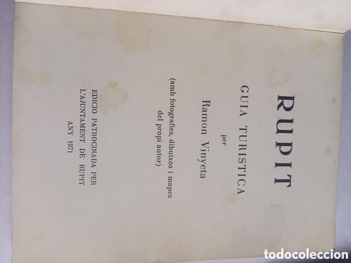 Libros: RUPIT GUIA TURISTICA PER RAMON VINYETA - Foto 2
