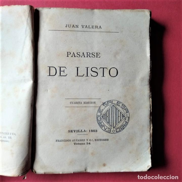 Libros: Pasarse de Listo - Valera, Juan. - Foto 1