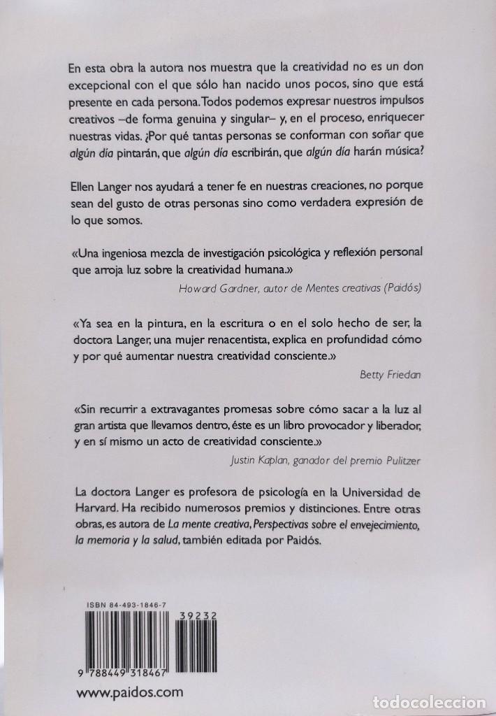 Libros: LA CREATIVIDAD CONSCIENTE - Ellen J. Langer * - Foto 3