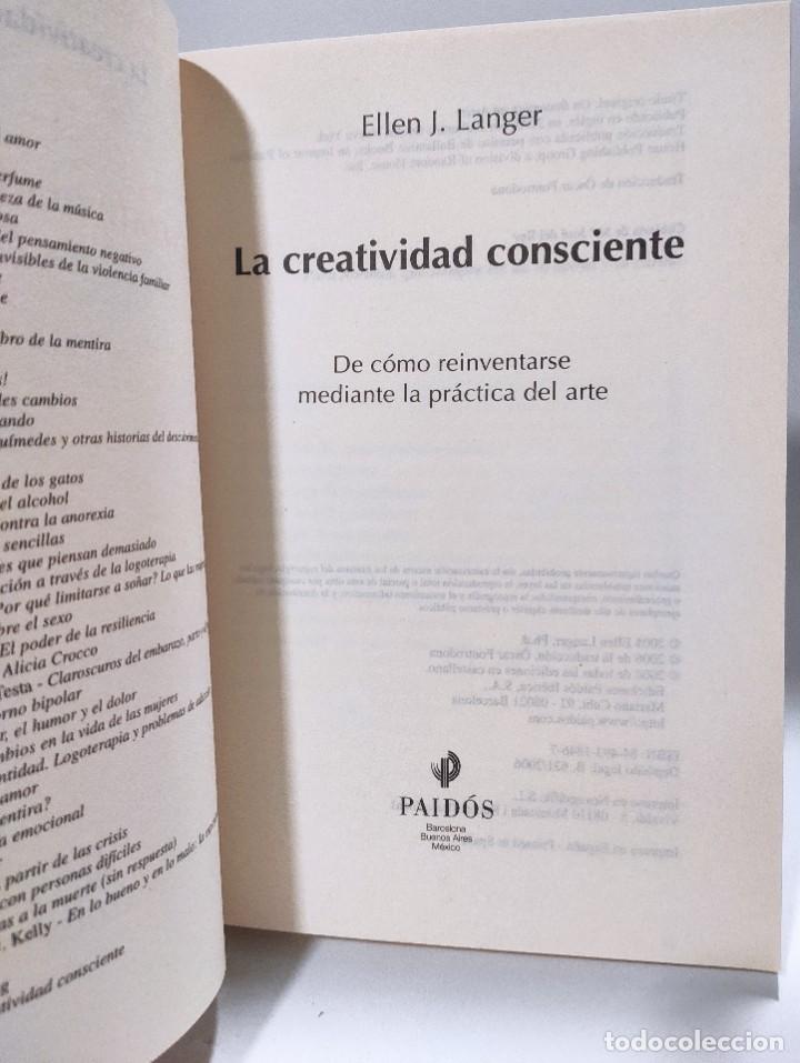 Libros: LA CREATIVIDAD CONSCIENTE - Ellen J. Langer * - Foto 6