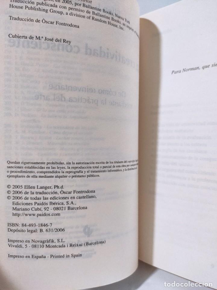 Libros: LA CREATIVIDAD CONSCIENTE - Ellen J. Langer * - Foto 7