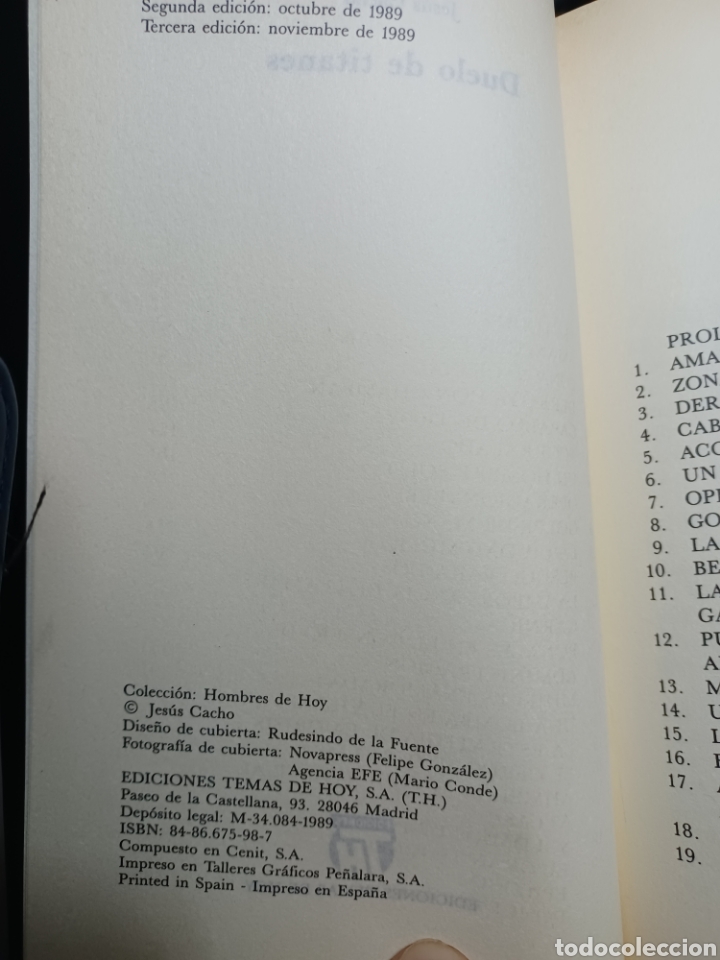 Libros: Barybook C57. . Duelo de titanes Jes&uacute;s Cacho asalto al poder II de hoy - Foto 3