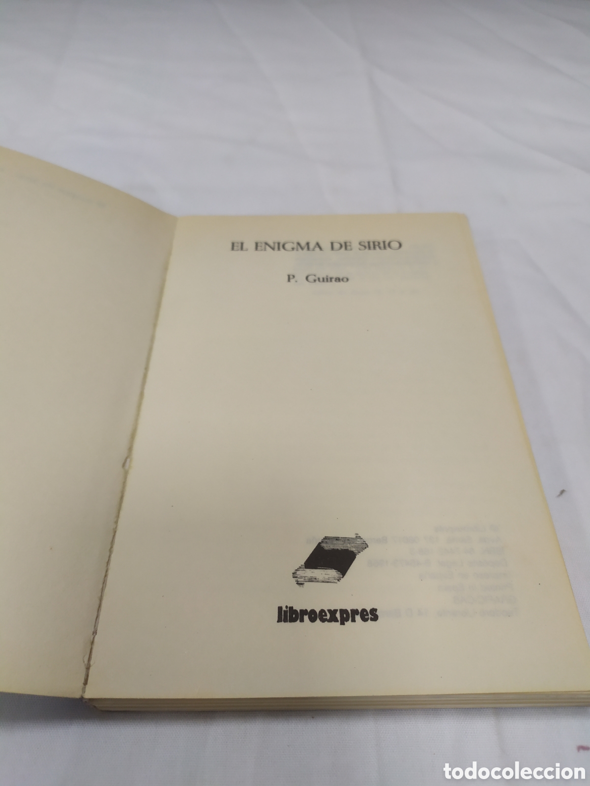 Libros: El enigma de Sirio. P. Guirao,1988 - Foto 3