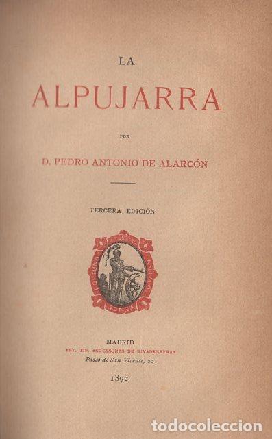 Libros: La Alpujarra - Alarc&oacute;n, Pedro Antonio de - Foto 1