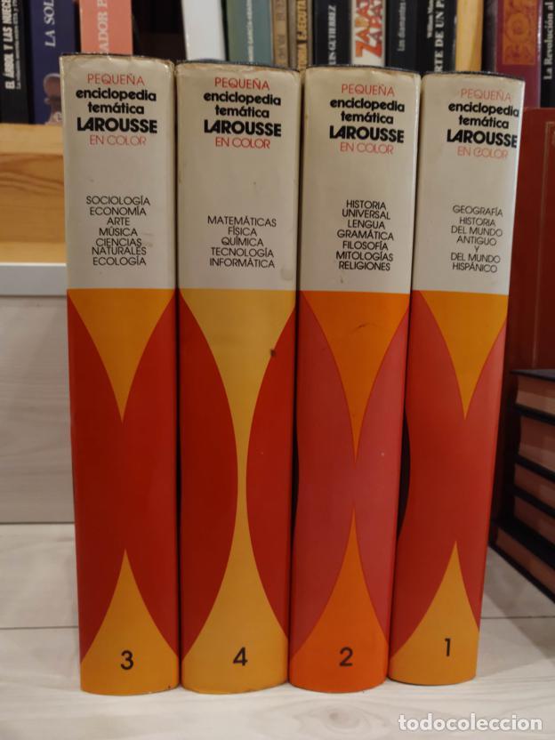 Libros: Peque&ntilde;a enciclopedia Larousse en color (4 tomos) - Foto 1