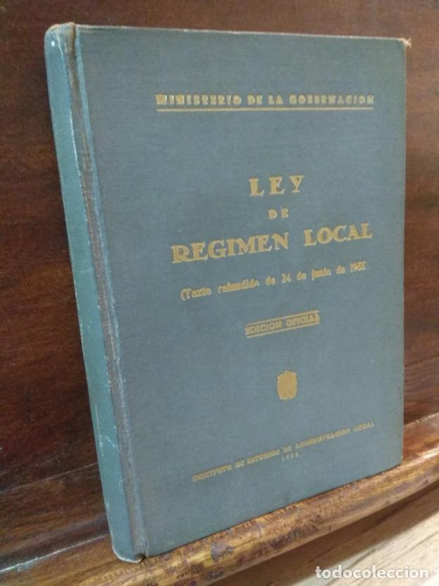 Libros: Ley de Regimen Local (Texto refundido de 24 de Junio de 1955) - Foto 1