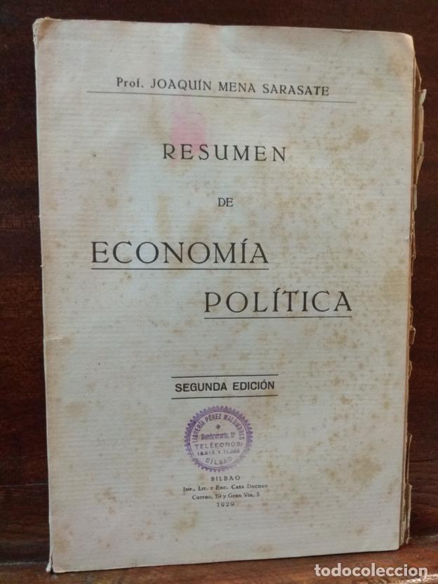 Libros: Resumen de Economia Pol&iacute;tica