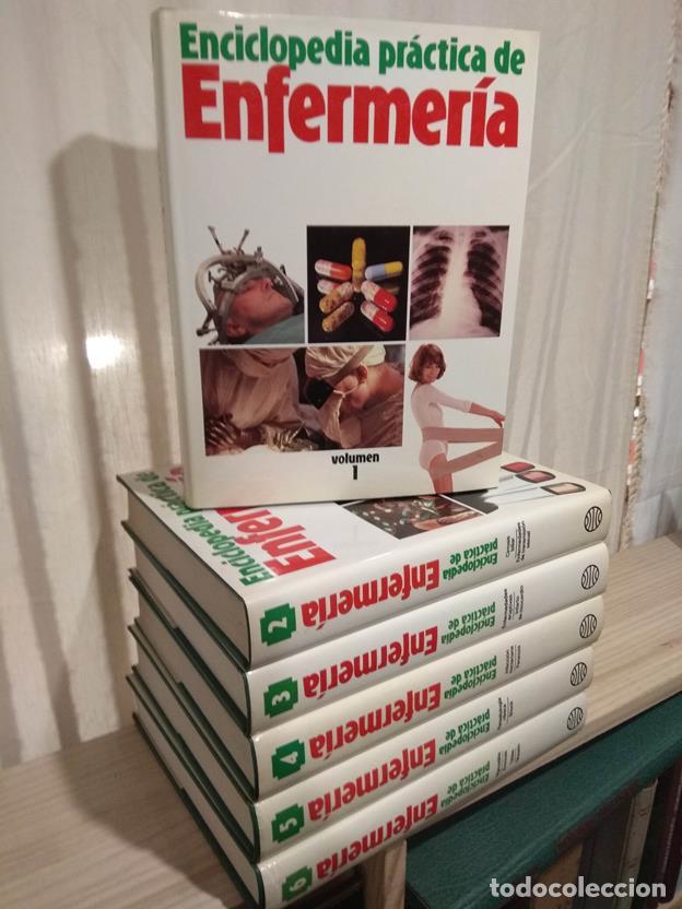 Libros: Enciclopedia pr&aacute;ctica de enfermer&iacute;a (6 tomos) - Foto 1