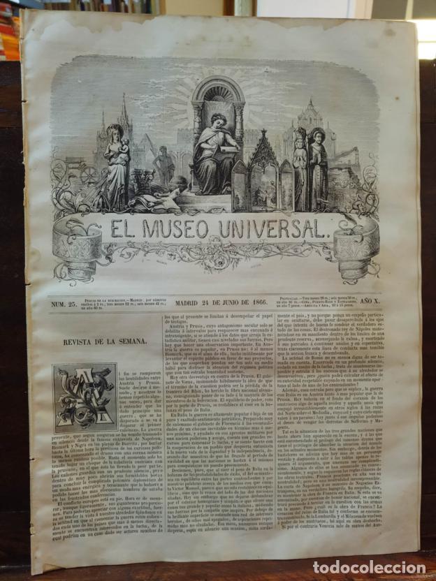 Libros: El museo universal N&ordm;25. 24 de Junio de 1866 - Foto 1