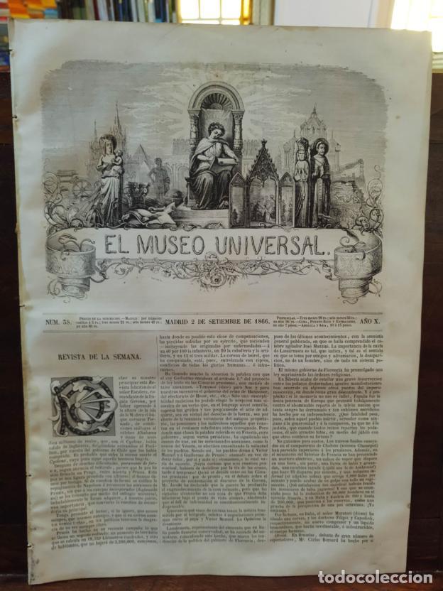 Libros: El museo universal N&ordm;35. 2 de Septiembre de 1866 - Foto 1