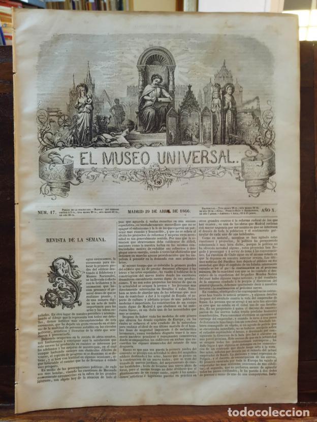 Libros: El museo universal N&ordm;17. 29 de Abril de 1866 - Foto 1