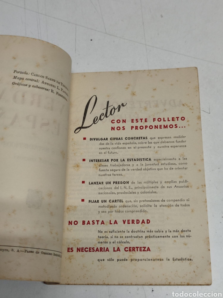 Libros: La verdad de Espa&ntilde;a 1951 Datos estad&iacute;sticos tercera edici&oacute;n - Foto 5
