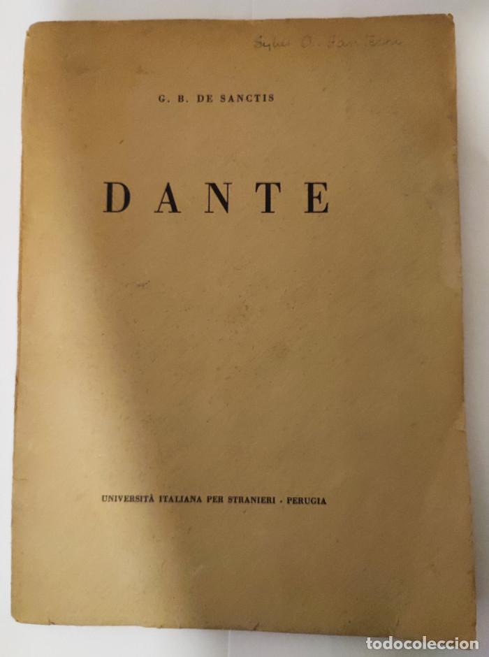 Libros: DANTE - Giovanni Battista De Sanctis - Foto 1
