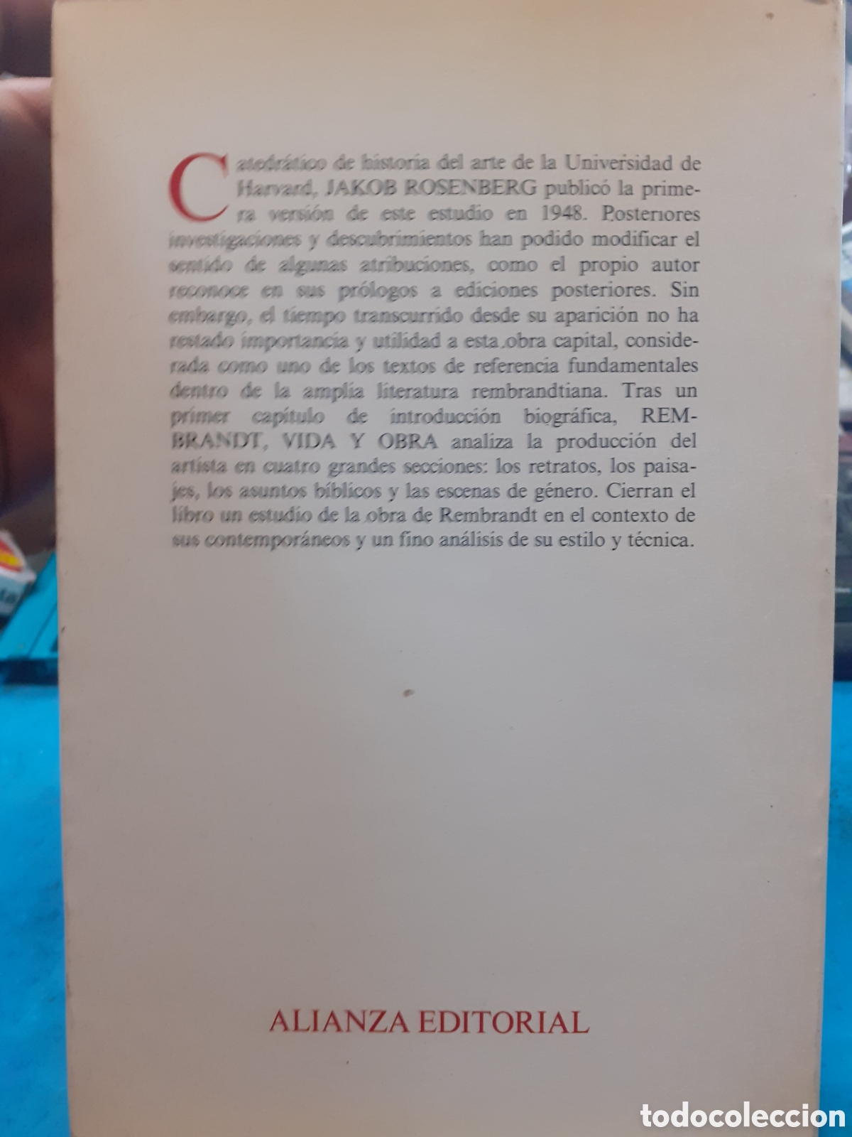 Libros: REMBRANDT. Vida y obra - ROSENBERG,Jakob - Foto 3