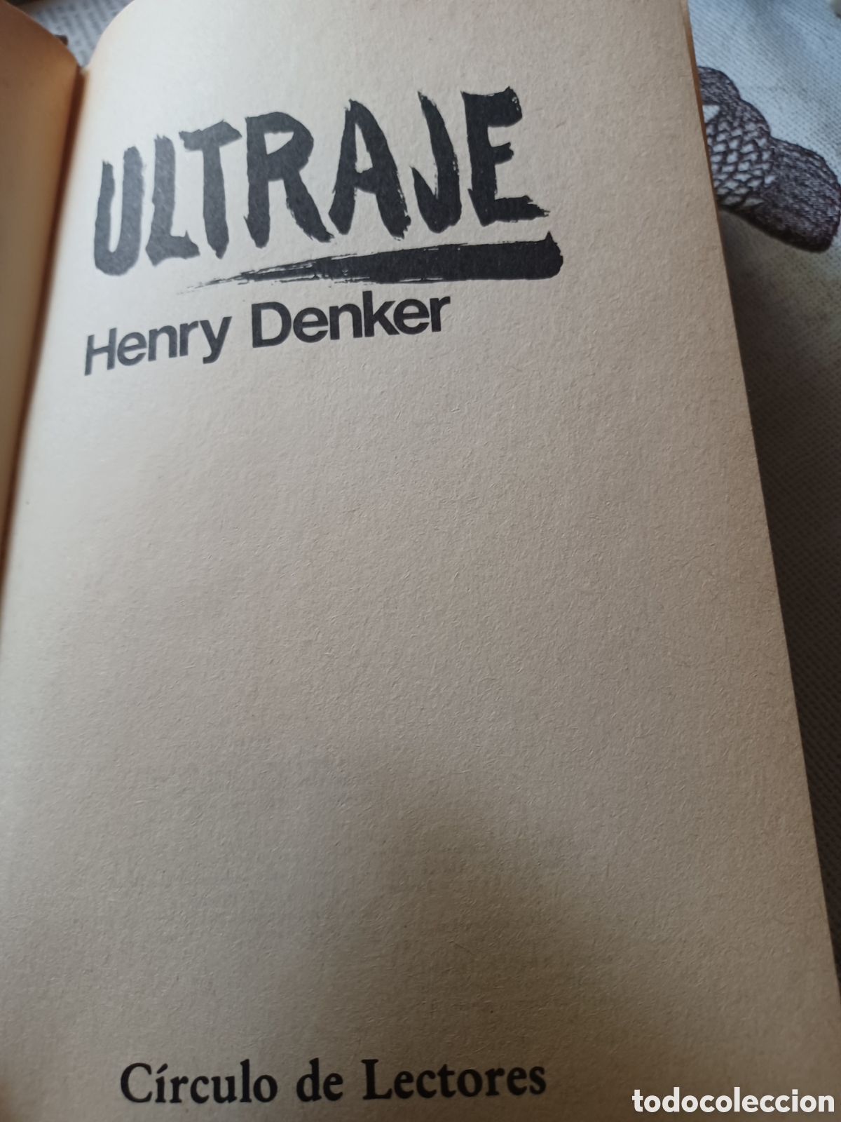 Libros: Barybook C31. Ultraje Henry Denker C&iacute;rculo de Lectores - Foto 2