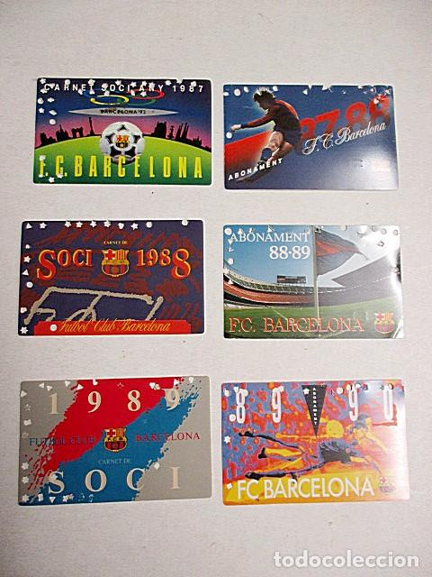 Libros: 3 CARNETS I 3 ABONAMENTS TEMPORADA DEL CLUB DE F&Uacute;TBOL BARCELONA (1987-1990).