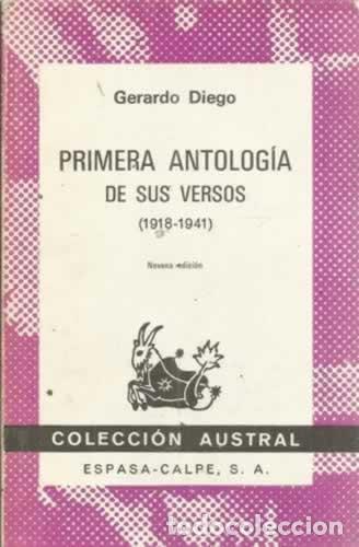Libros: PRIMERA ANTOLOG&Iacute;A DE SUS VERSO - Gerardo Diego - Foto 1