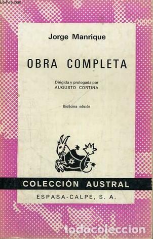 Libros: OBRA COMPLETA - Jorge Manrique - Foto 1