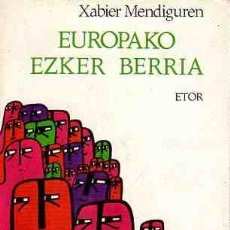 Libros: EUROPAKO EZKER BERRIA - MENDIGUREN, XABIER. Lote 362871555