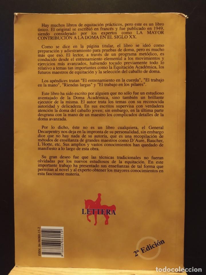 Libros: Equitaci&oacute;n Acad&eacute;mica - General Decarpentry - Foto 2