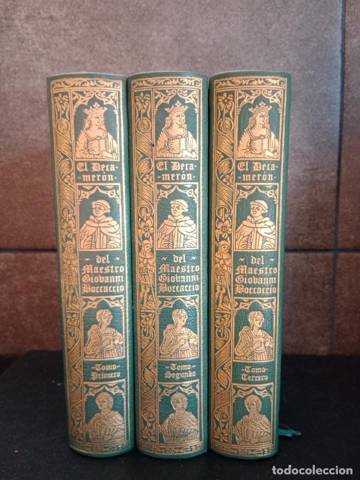 Libros: EL DECAMERON DEL MAESTRO GIOVANNI BOCCACCIO. 3 TOMOS. - Foto 1