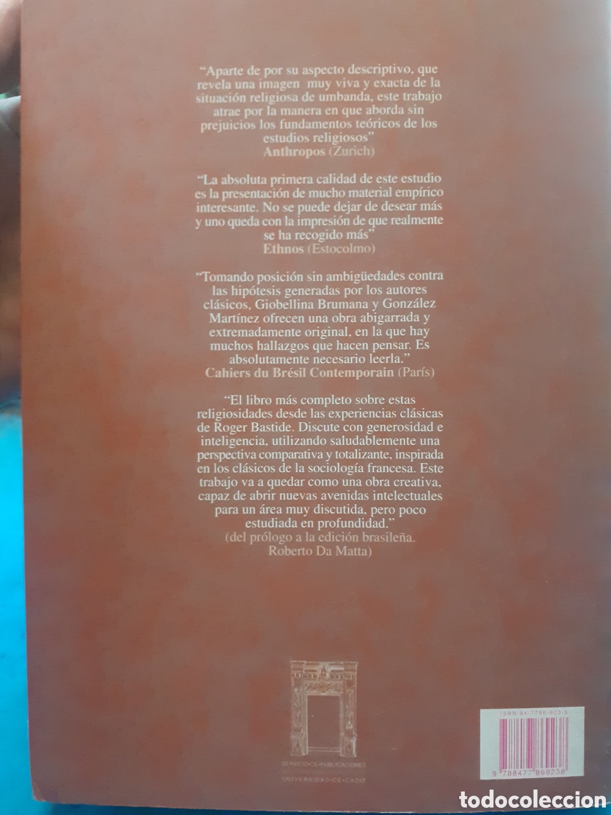 Libros: Umbanda. El poder del margen. F.giobellina y e.gonzalez. universidad de C&aacute;diz. 2000. - Foto 2