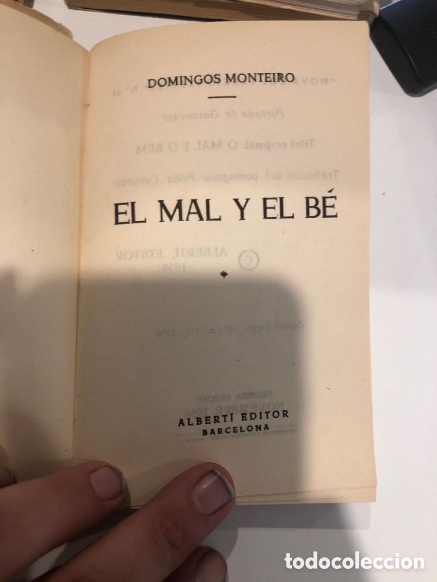 Libros: El mal i el b&eacute;.Domingos Monteiro - Foto 2