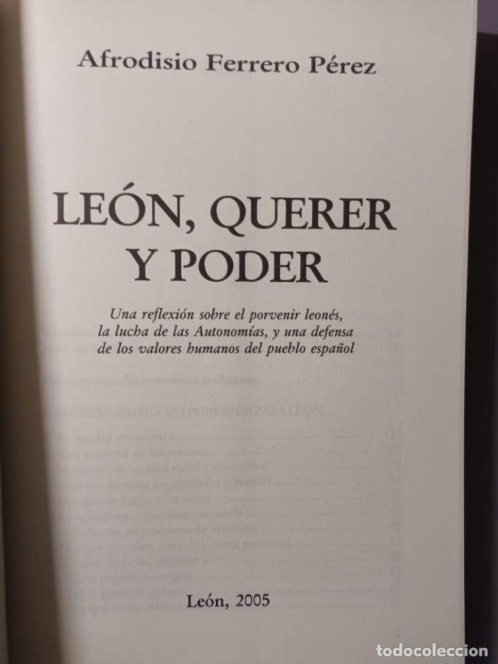 Libros: LE&Oacute;N , QUERER Y PODER - AFRODISIO FERRERO - LE&Oacute;N -2005 - Foto 3