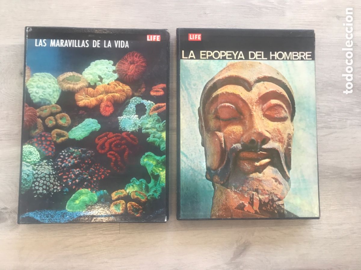 books: LIFE: La Epopeya del hombre/Las maravillas de la Vida/El mundo en que vivimos/Las grandes religiones