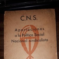 Livros em segunda mão: APORTACIONES A LA POLÍTICA SOCIAL NACIONAL-SINDICALISTA.. Lote 296842328