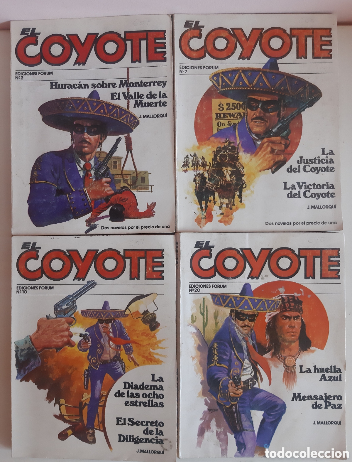 Libros: LOTE 4 NOVELAS DOBLES EL COYOTE - Foto 1
