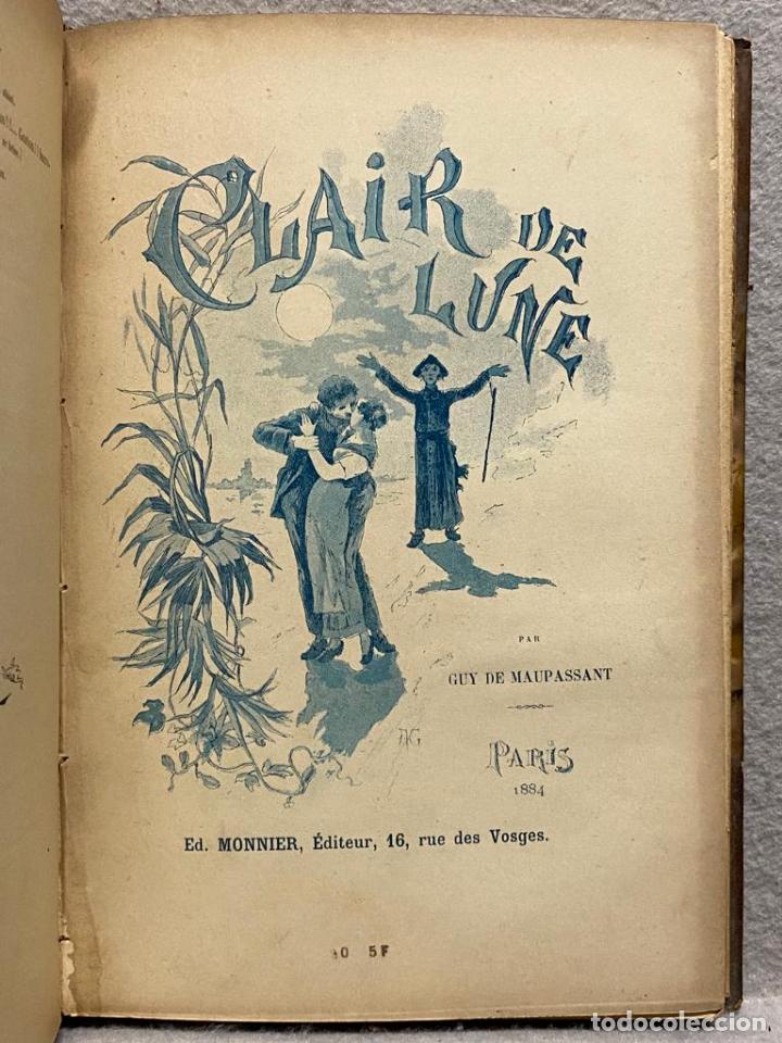 Libros: &Ccedil;A PORT&Egrave; BONHEUR; CLAIR DE LUNE. - SAINT-M&Ograve;R, GUY DE. - Foto 2