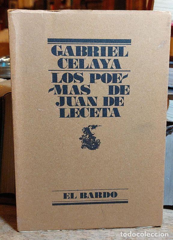Libros: LOS POEMAS DE JUAN DE LECETA. - CELAYA, Gabriel. - Foto 1