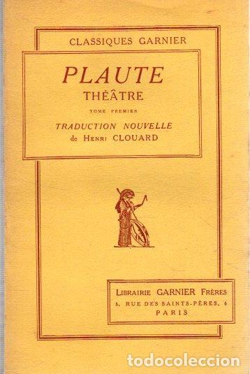 Libros: Th&eacute;atre. Tome premier - Plaute - Foto 1