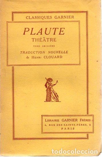 Libros: Th&eacute;atre. Tome deuxi&egrave;me - Plaute - Foto 1