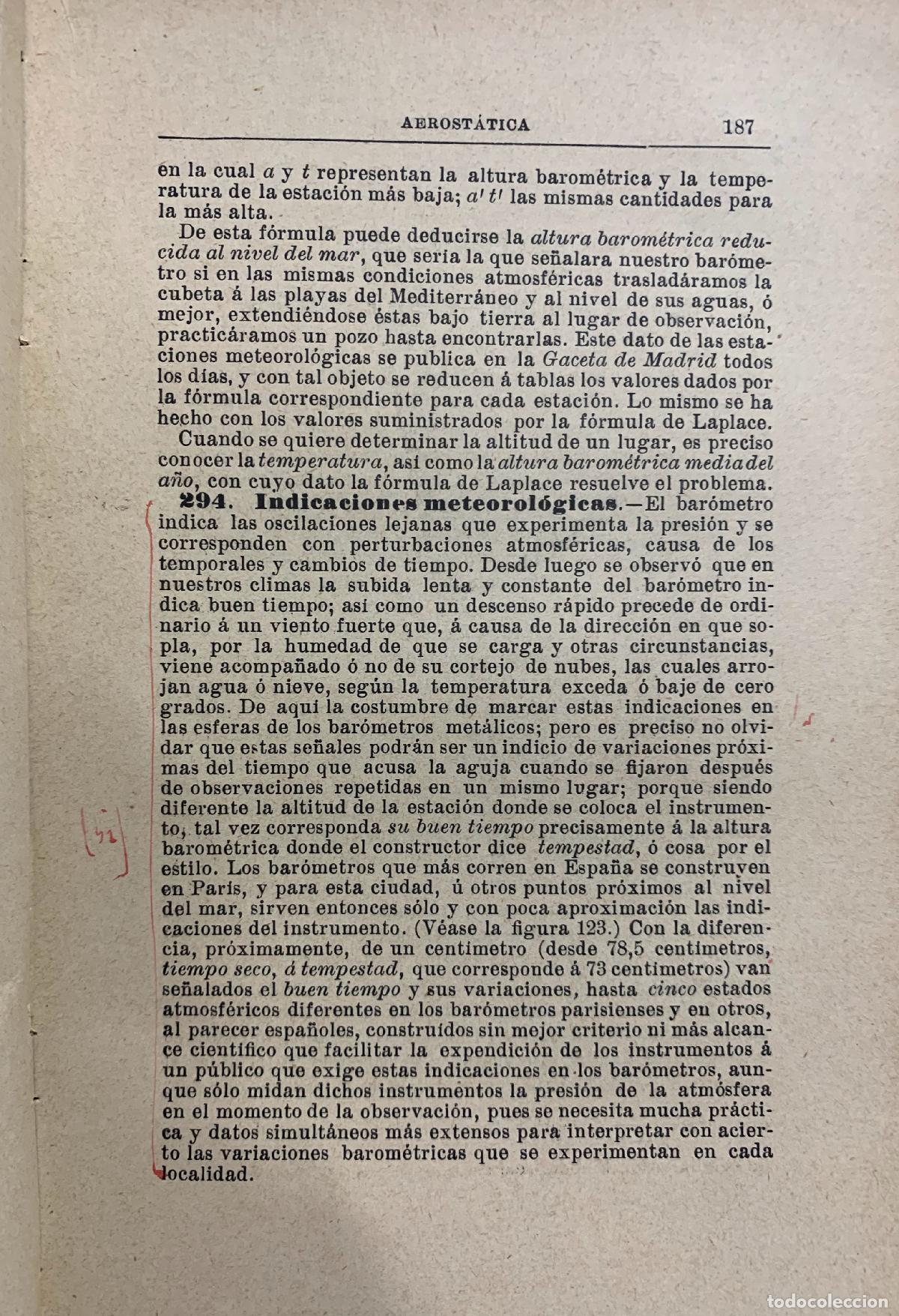 Libros: ELEMENTOS DE FISICA - D. EDUARDO LOZANO Y PONCE DE LEON - Foto 3