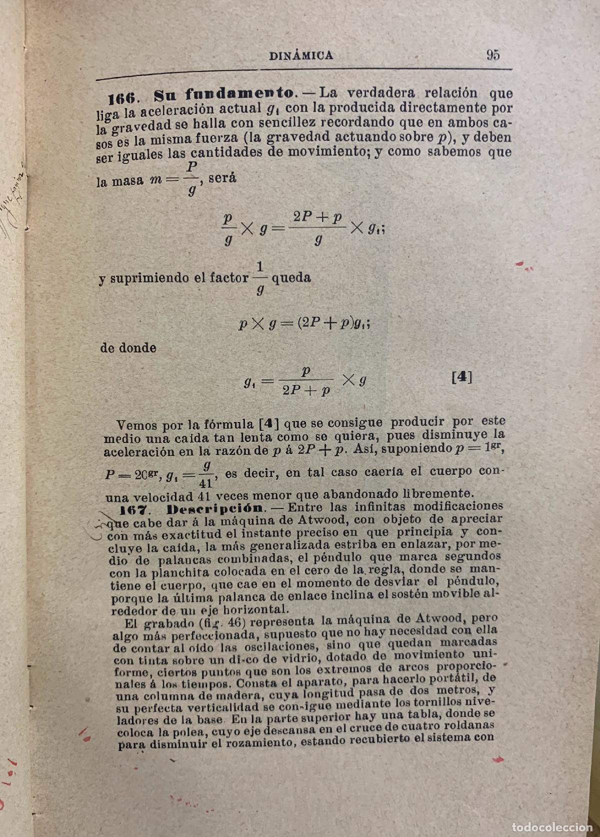 Libros: ELEMENTOS DE FISICA - D. EDUARDO LOZANO Y PONCE DE LEON - Foto 4