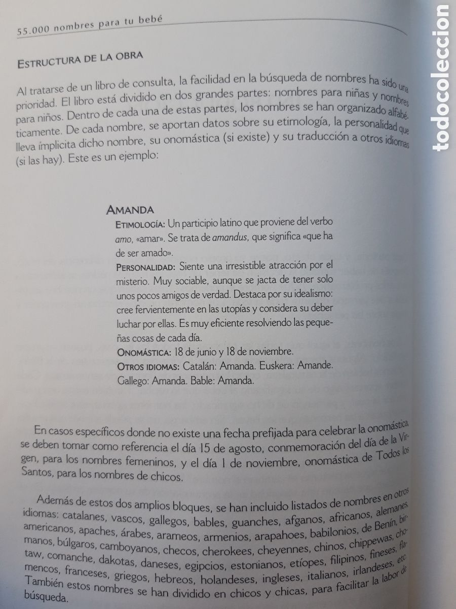 Libros: 55.000 NOMBRES PERFEECTOS PARA TU BEB&Eacute; - ANGELA MORRAGON - LIBSA 2018 - Foto 6