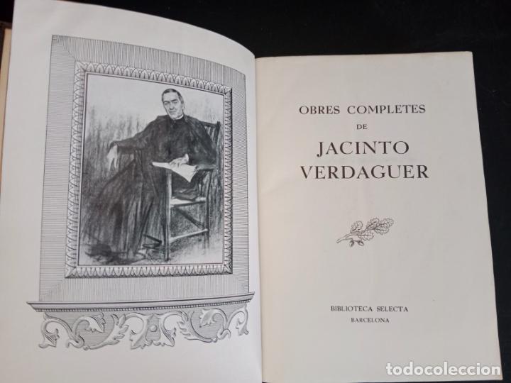Libros: JACINTO VERDAGUER. OBRES COMLPETES. SELECTA 1943. PIEL. - Foto 2