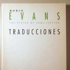 Libros: EVANS, ROBIN - TRADUCCIONES - VALENCIA 2005 - ILUSTRADO. Lote 365243556