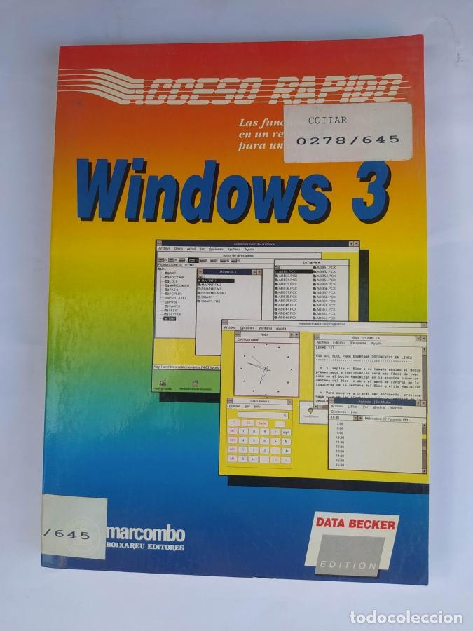 Libros: Acceso r&aacute;pido. Windows 3 - Mirko Langlotz. TDK741B - Foto 1