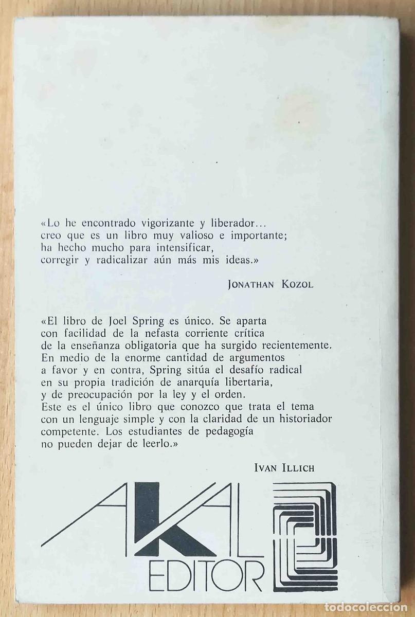 Libros: Introducci&oacute;n a la educaci&oacute;n radical (Joel Spring) Akal 1978 - Foto 3
