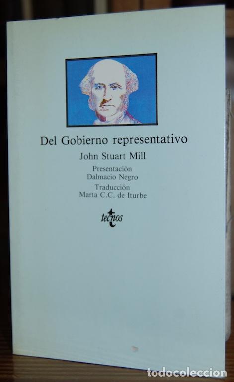 Libros: DEL GOBIERNO REPRESENTATIVO - MILL, John Stuart - Foto 1
