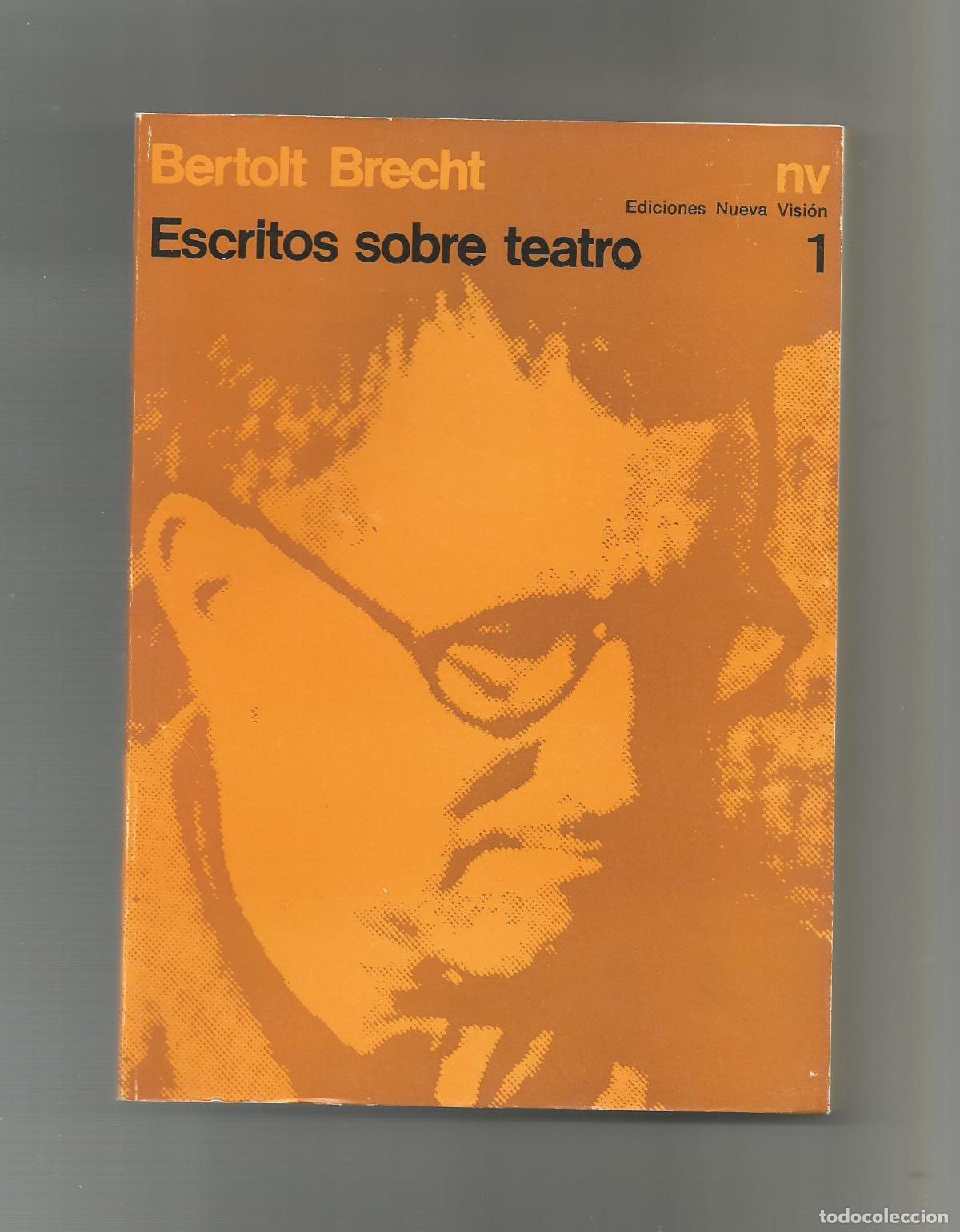 Libros: Escritos sobre teatro. Tomo 1. - BRECHT, Bertolt: - Foto 1