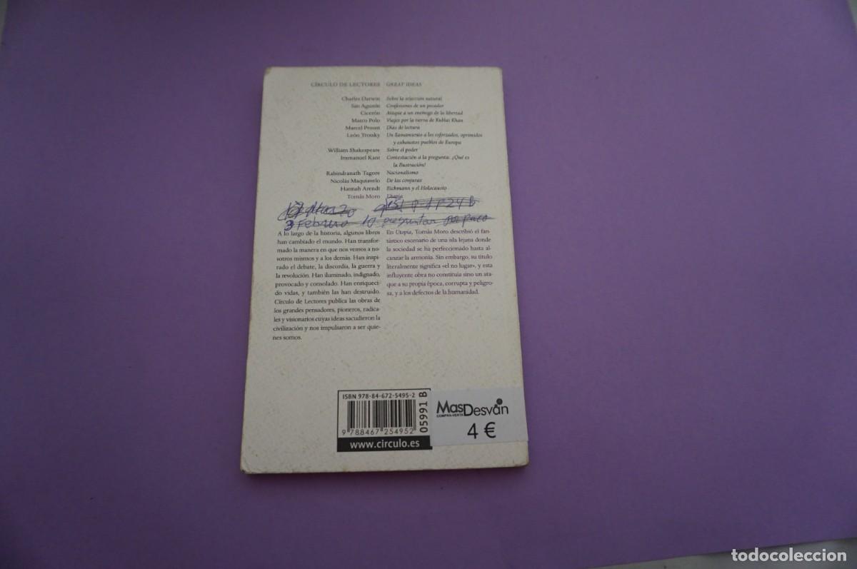 Libros: 7B/ UTOPIA - TOMAS MORO / CIRCULO DE LECTORES - Foto 5