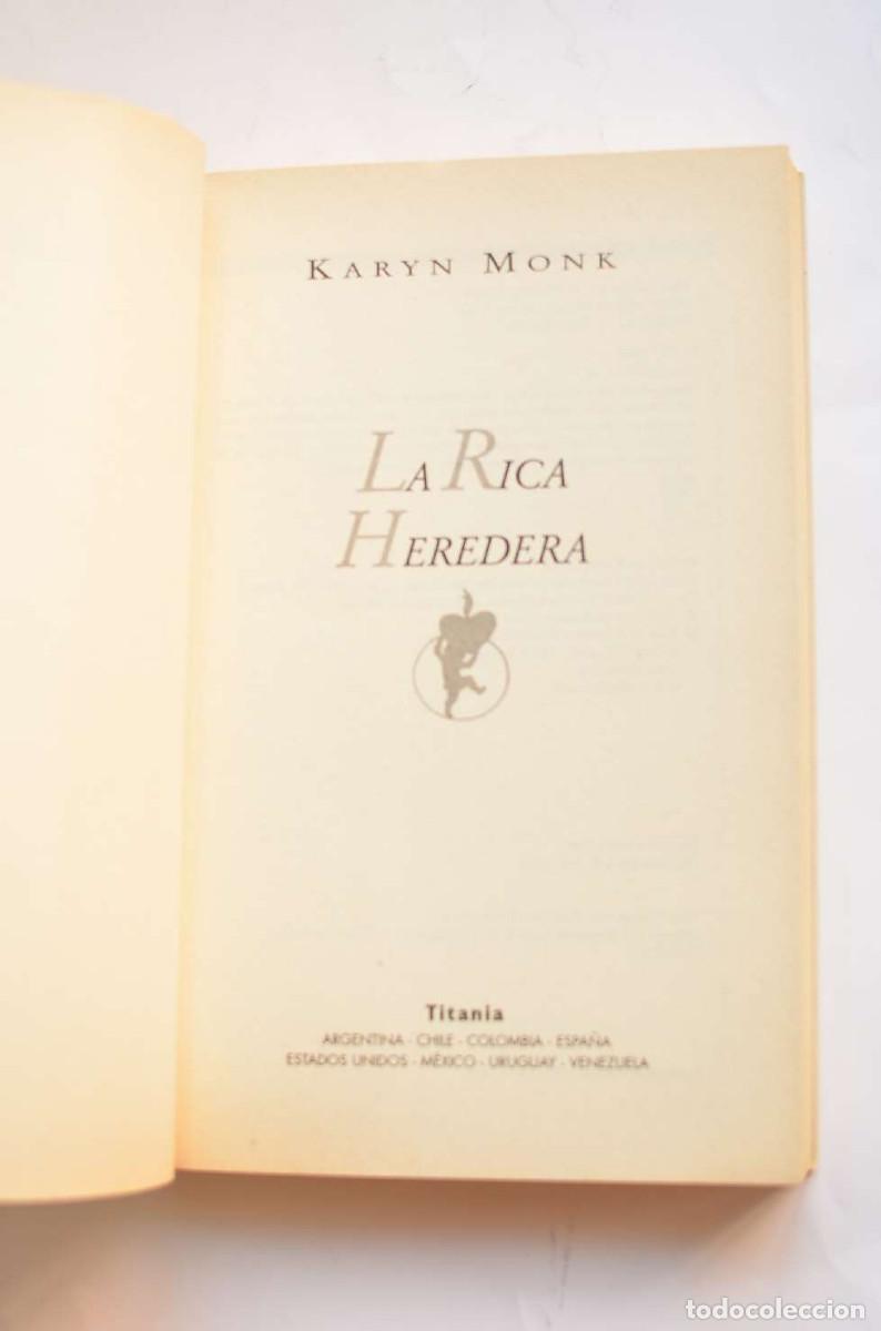 Libros: La rica heredera - MONK, Karyn - Foto 2